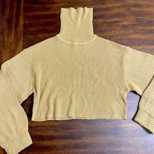 H&M crop turtleneck sweater